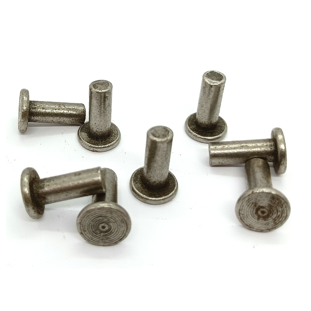 Rebite Maciço Cabeça Chata 3/16 x 1/4 Polido (4,8 x 6,3) - 1 Kg ...