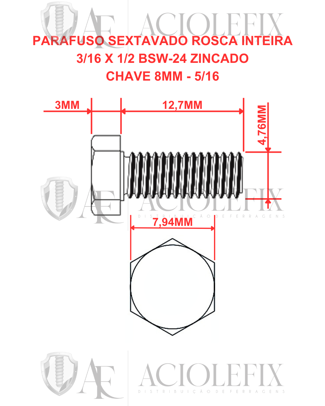 10 Viti A Pollice GKN – Acciaio Forgiato BSW 3/16 X 3/4 – Nuovo Stock Vecchio - Foto 4