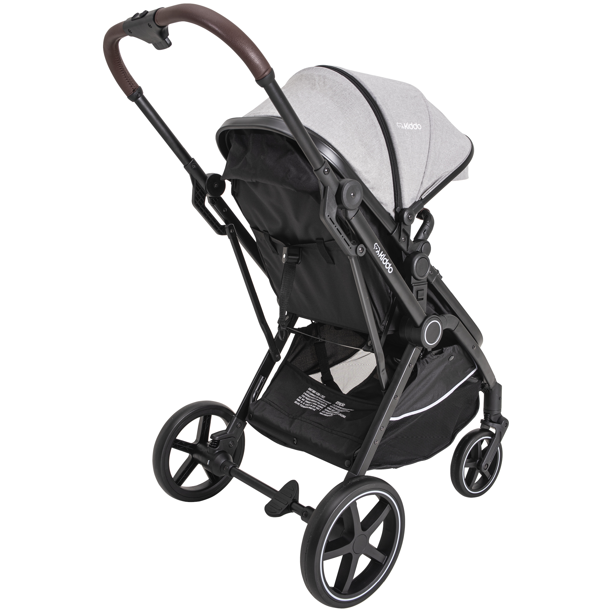 Conjunto Travel System Nomad Melange Grafite - Kiddo - Vivi