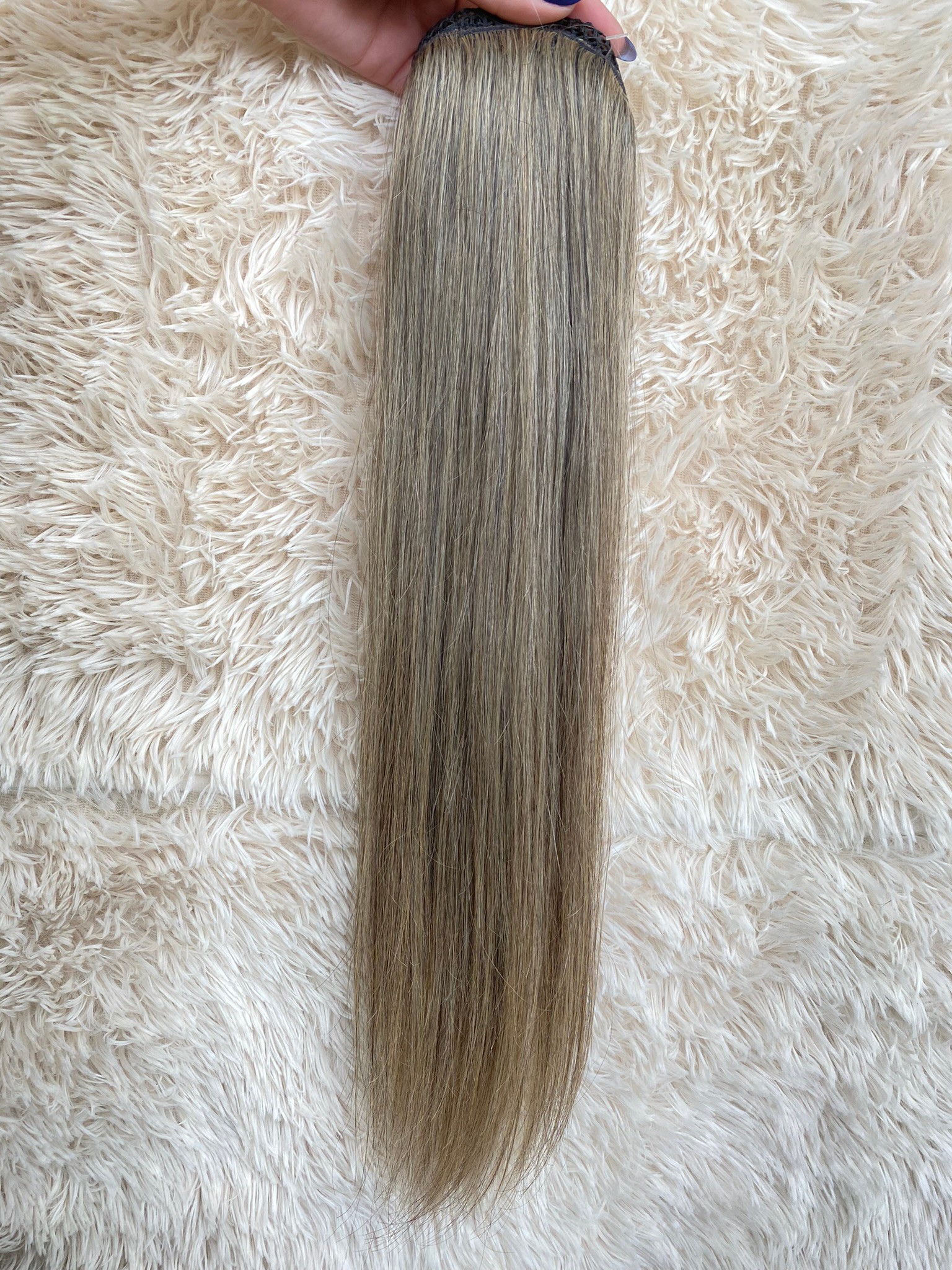 Cabelo Humano Vietnamita Loiro Mesclado 55cm-100g Mega Hair