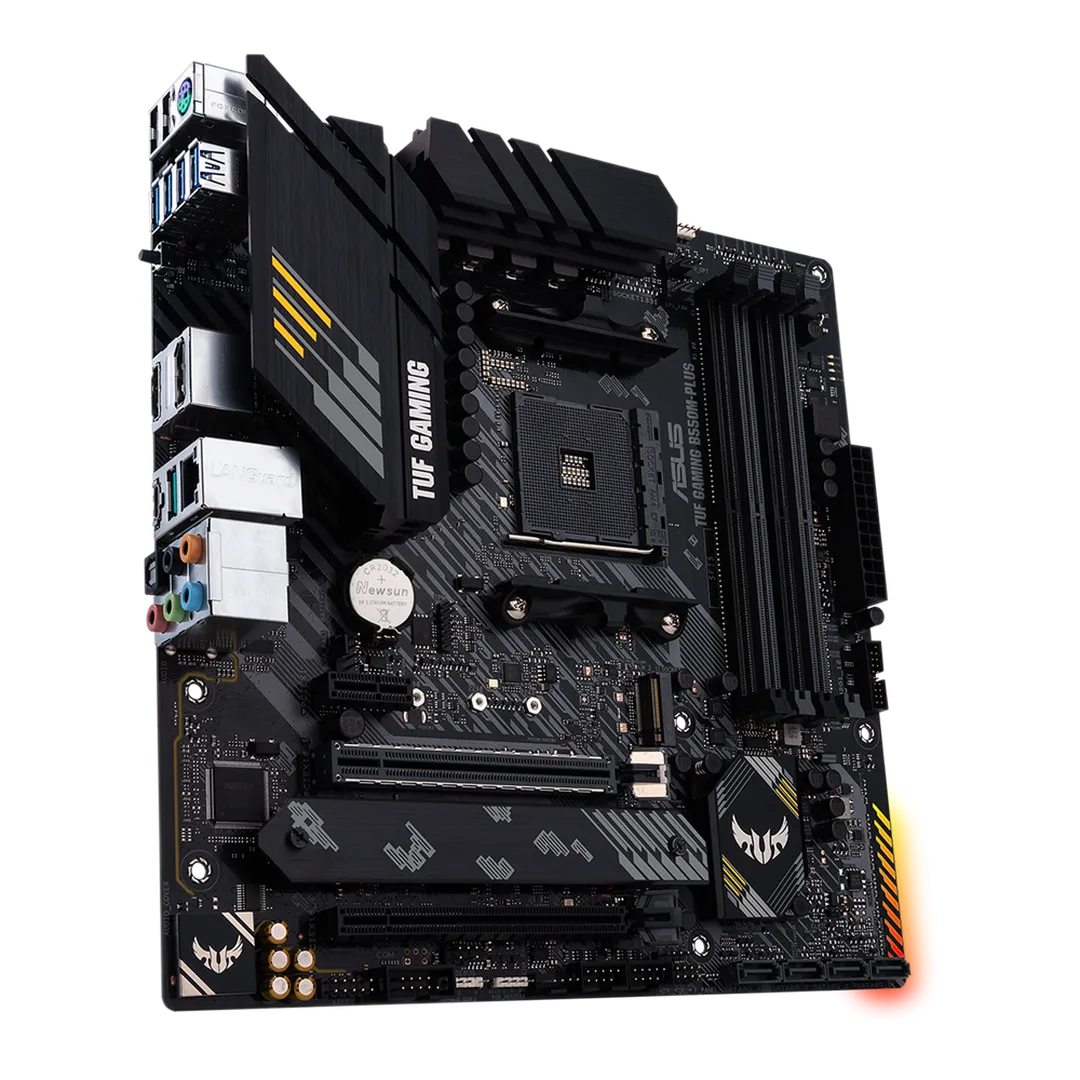 Placa-Mãe Asus TUF Gaming B550M-Plus, AM4, DDR4, PCIe 4.0, LAN 2.5
