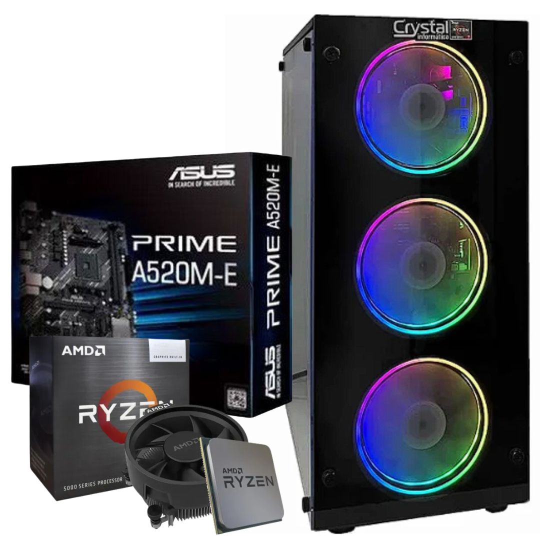 Computador Gamer Ryzen 7 5700G - Crystal Informática