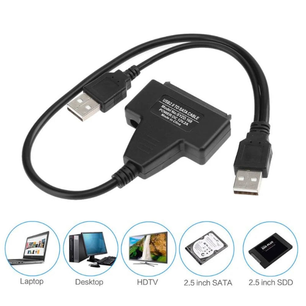 Conversor USB 2.0 para SATA - Crystal Informática