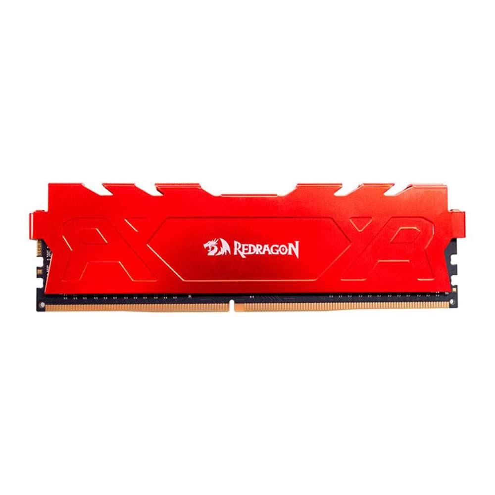 Memória 8GB DDR4 3200 MHz Redragon Rage Red GM-701 - Crystal