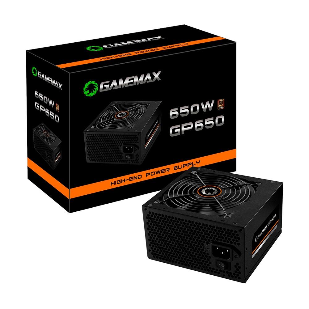 Fonte Gamemax 650w 80 Plus Bronze GP650 PFC Ativo C/ Cabo - Fonte de  Alimentação - Magazine Luiza