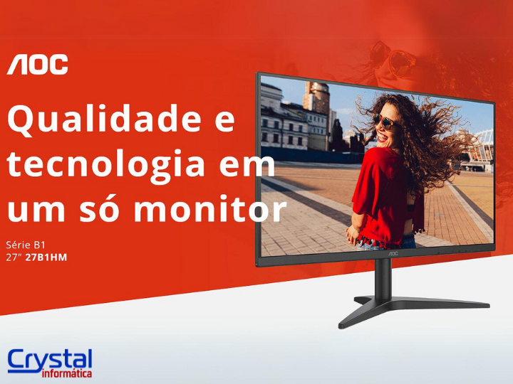 Monitor AOC 27 27B1HM - Crystal Informática