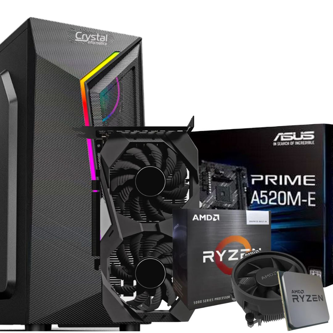 Computador Gamer AMD Ryzen 7 5700X - Crystal Informática Computador Gamer AMD Ryzen 7 5700X - Crystal Informática