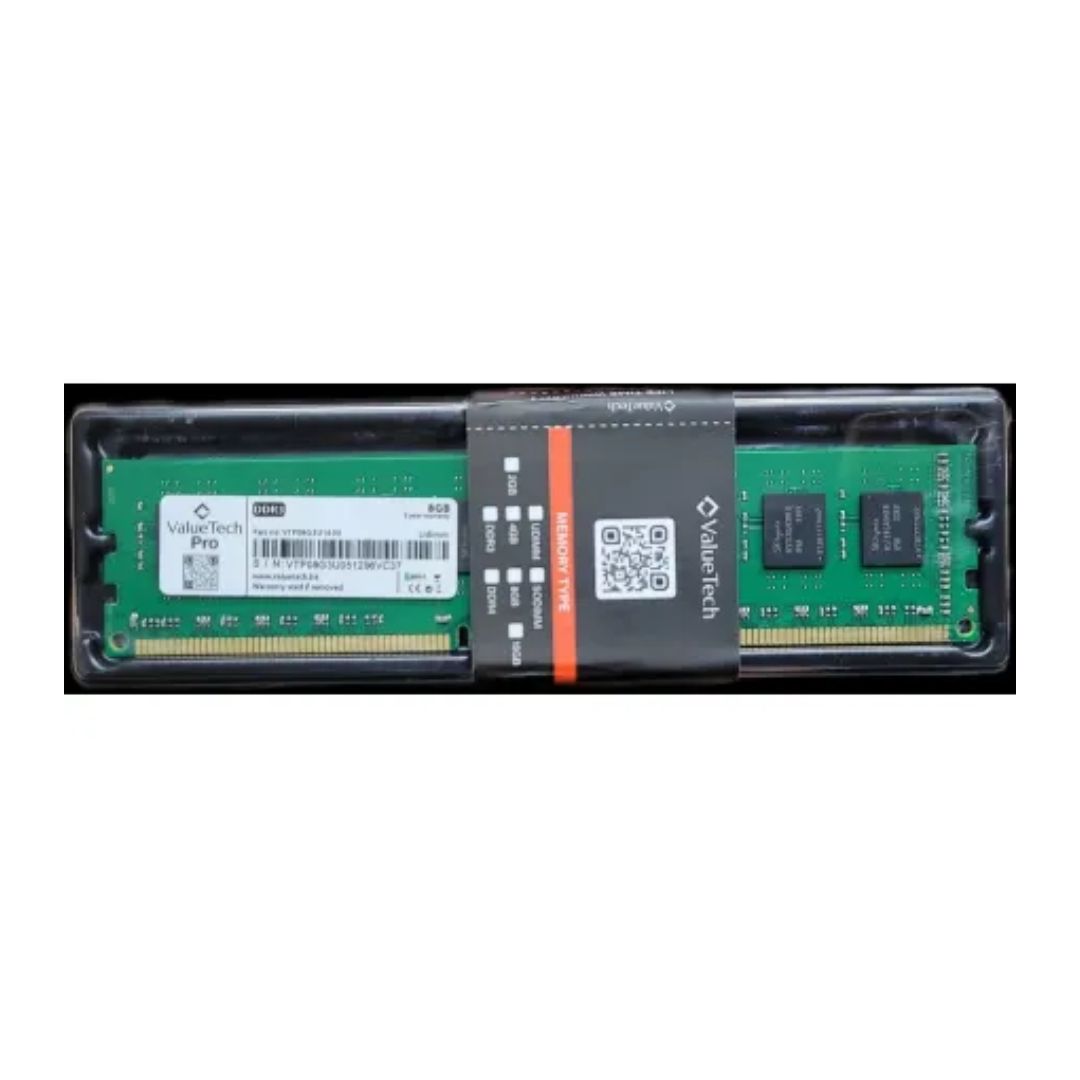 Memória 8GB DDR3 1600 MHz Value Tech VT22UD166393 - Crystal