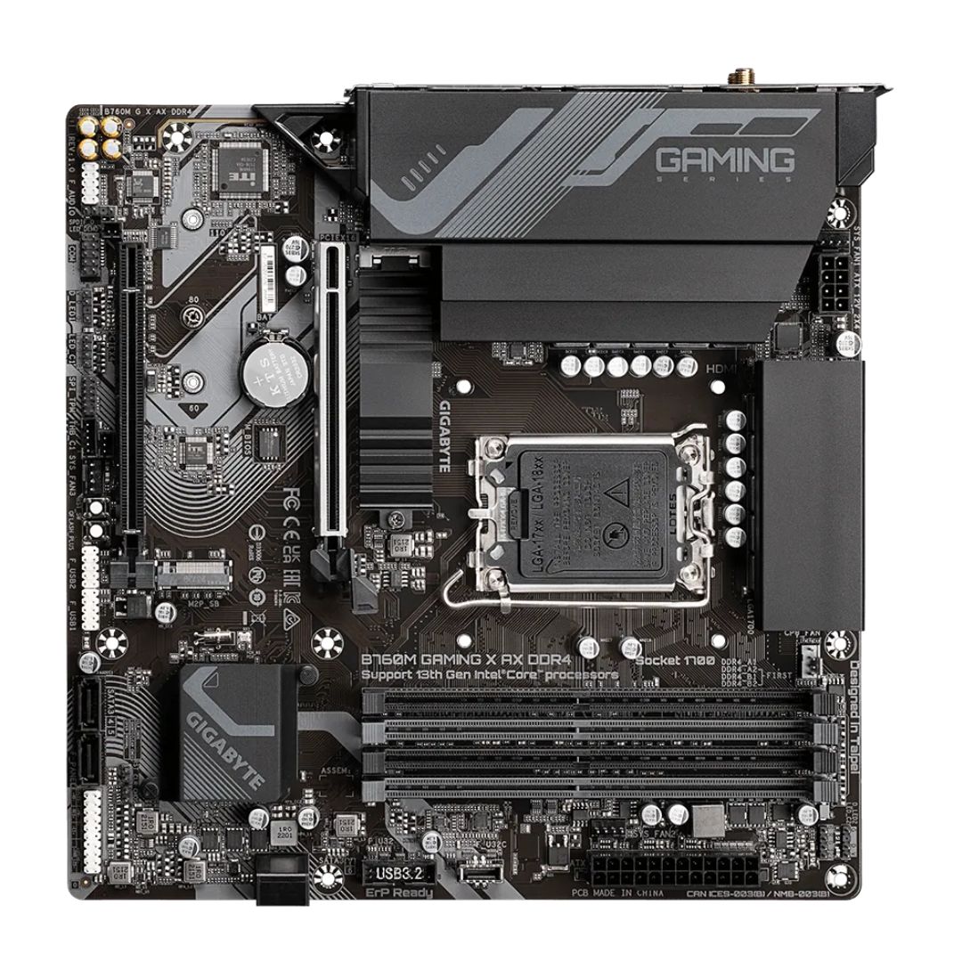 Placa Mãe Gigabyte B760M Gaming X AX DDR4 - Crystal Informática