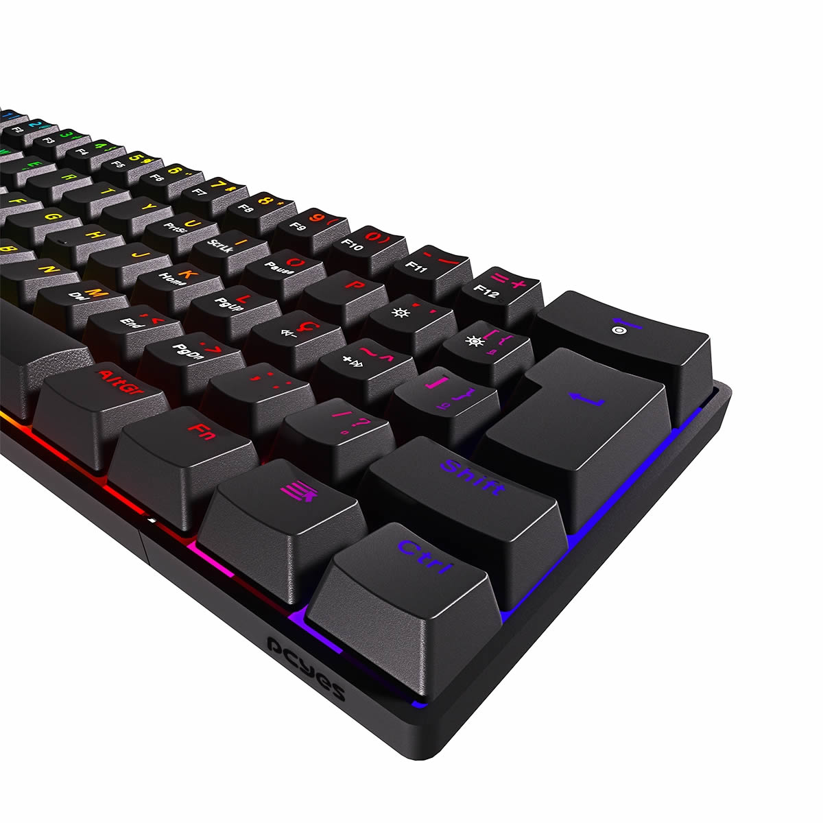 Teclado mecânico RGB para jogos teclado-gamer-mec-nico-pcyes-