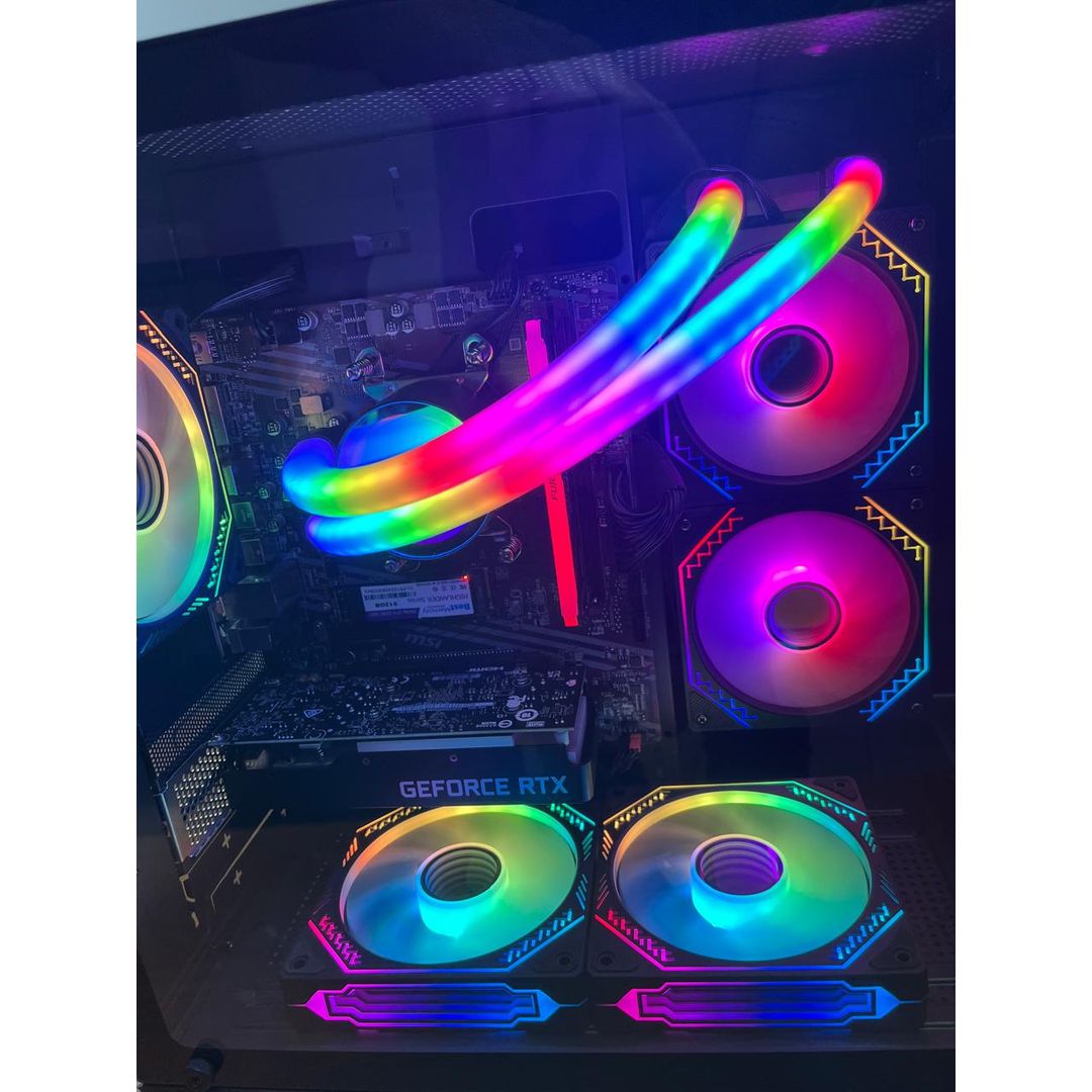 PC Gamer Ryzen 5 5500, Geforce RTX3050, SSD 512GB, 16GB RAM, RGB