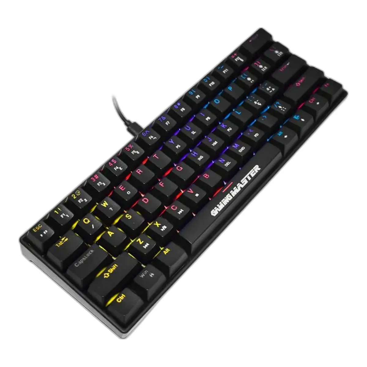 Teclado Gamer Mecânico K-mex Spectra Fury KBL88, LED, Switch Blue