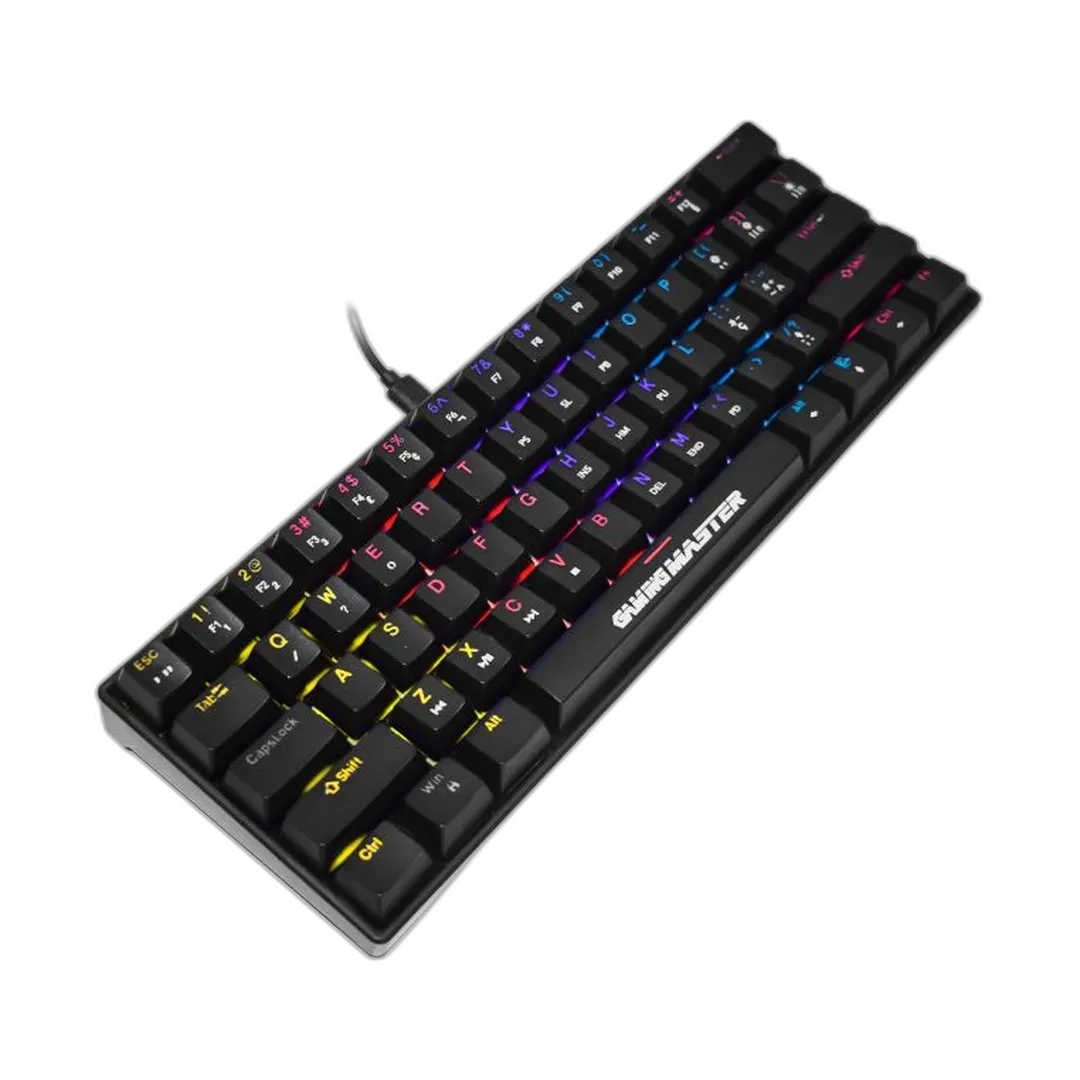 Teclado Gamer Mecânico K-mex Spectra Fury KBL88, LED, Switch Blue
