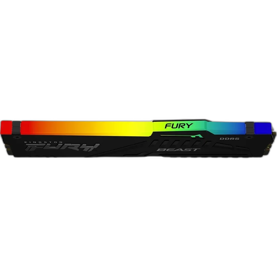 Memória DDR5 16GB 5200MHz Kingston Fury Beast RGB, KF552C40BBA-16