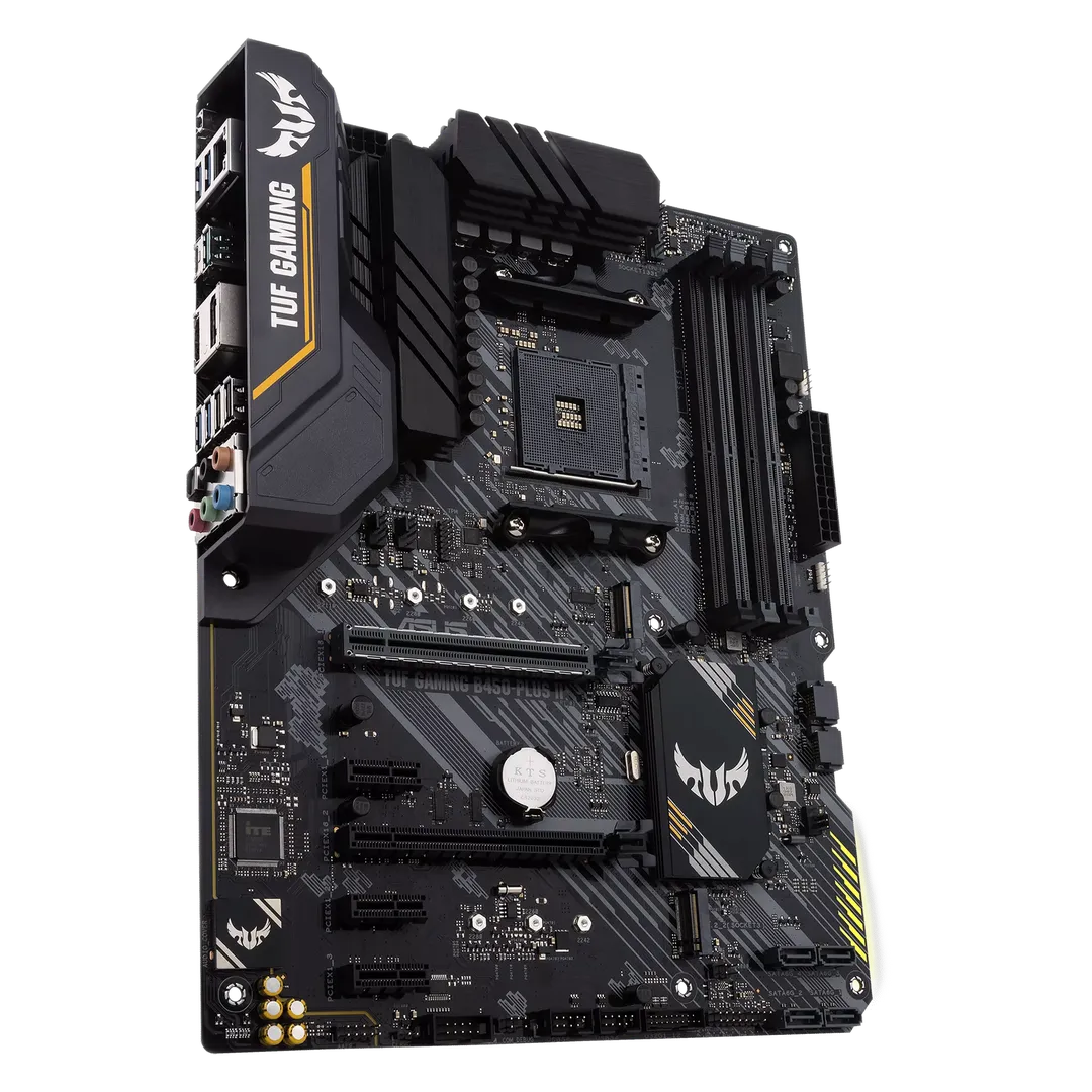 Placa Mãe Asus TUF Gaming B450M-PLUS II, AM4, DDR4, mATX - Crystal