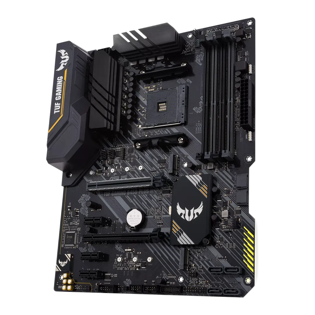 Placa Mãe Asus TUF Gaming B450M-PLUS II, AM4, DDR4, mATX - Crystal