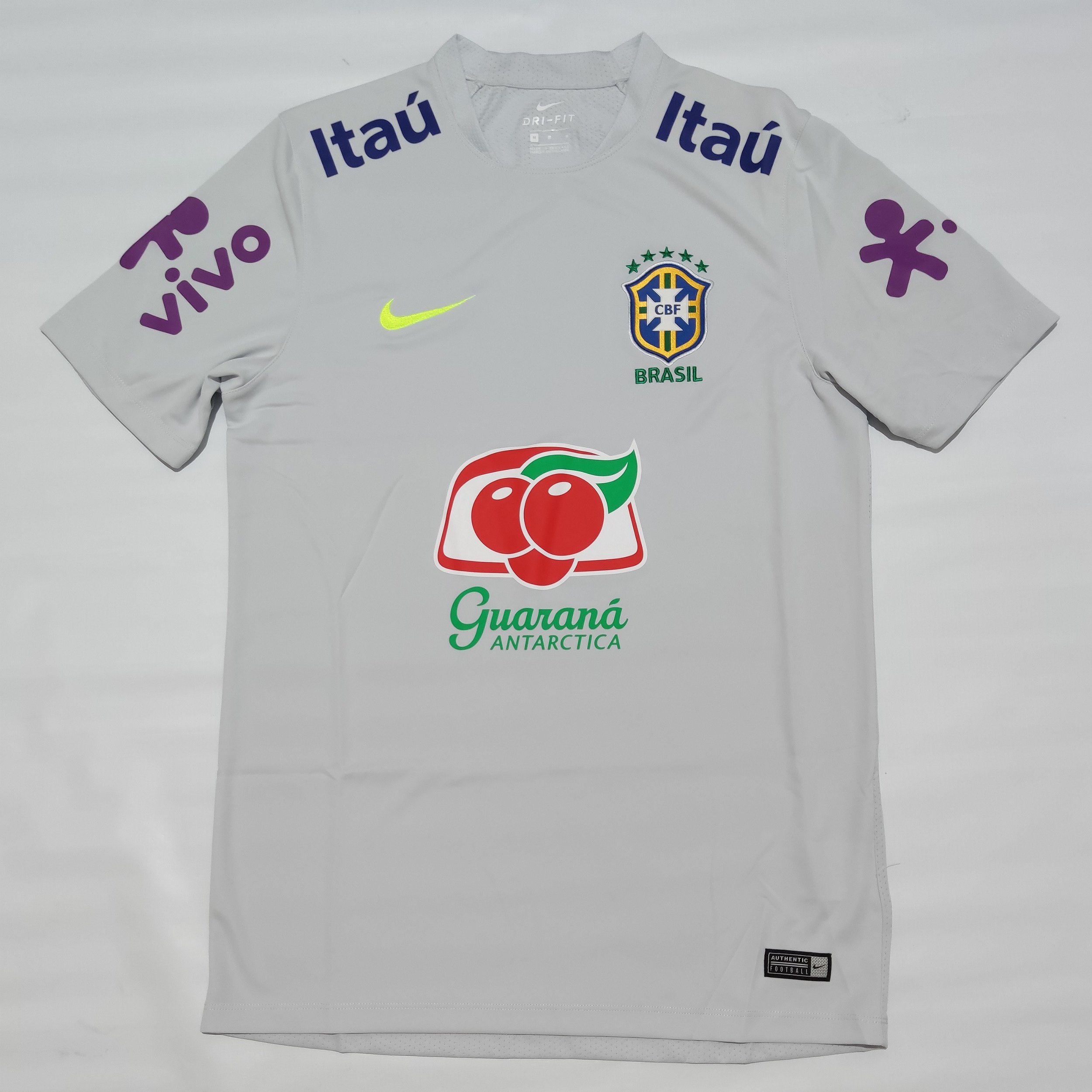 Camisa Nike Seleção Brasileira 2018 Treino Cinza - MikaFut