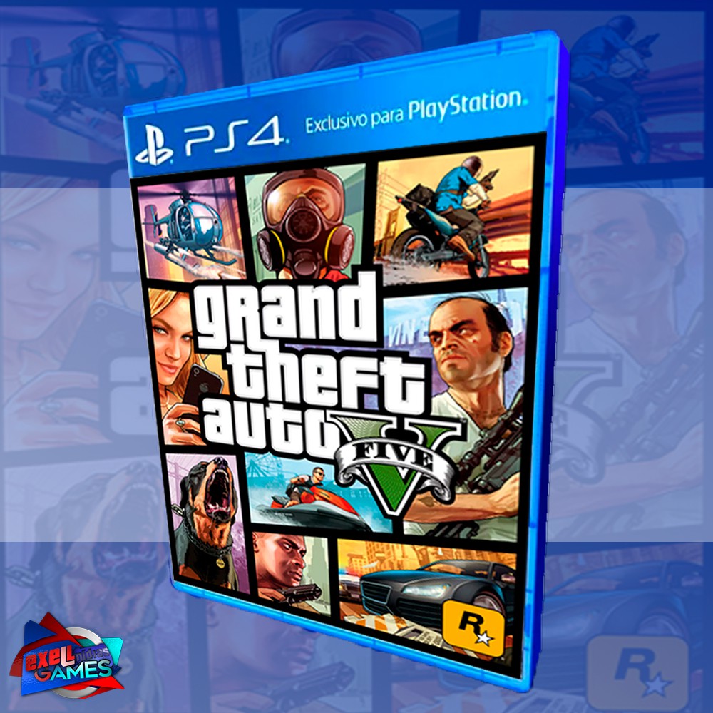 gta 5 para ps4 em mídia digital