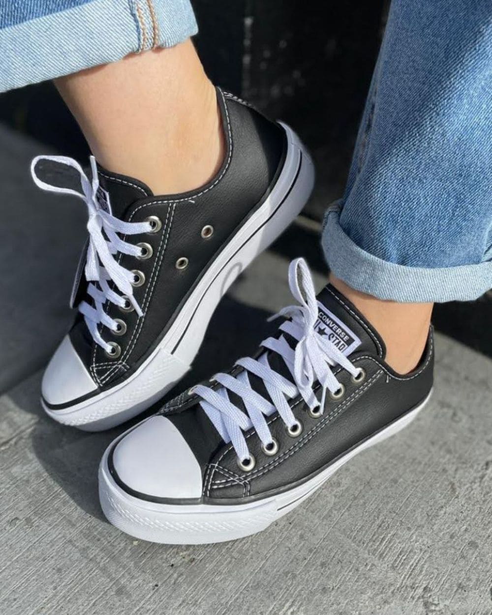 All star plataforma preto