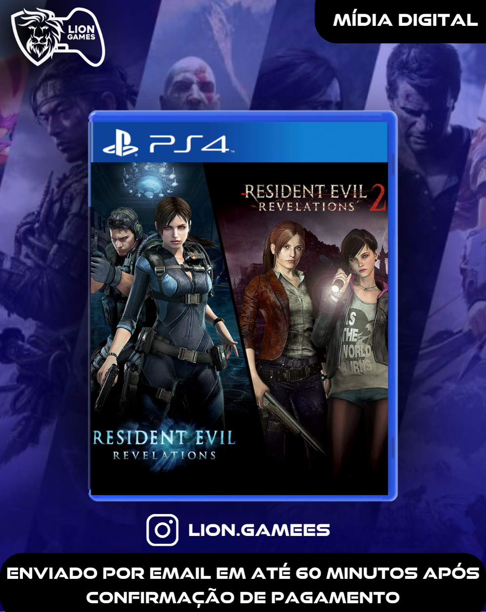 Resident Evil Revelations 1 2 Bundle PS4 Lion Games