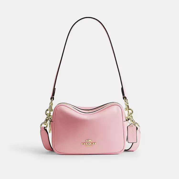 COACH Mini Carey Crossbody Bag Cor Soft Pink - Beleza Pura Cosméticos