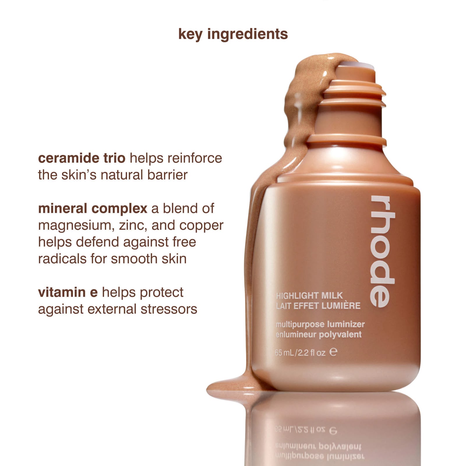 rhode Highlight Milk Multipurpose Luminizer Color 03- pearly warm