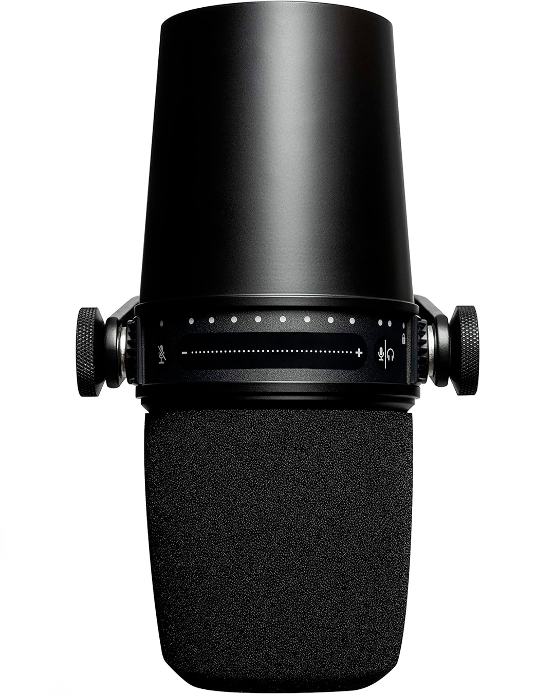 SHUREコンデンサーマイク ブラックMV7 PODCASTMICROPHONE Microfone Shure MV7 USB/XLR para Podcasts - Detona Shop
