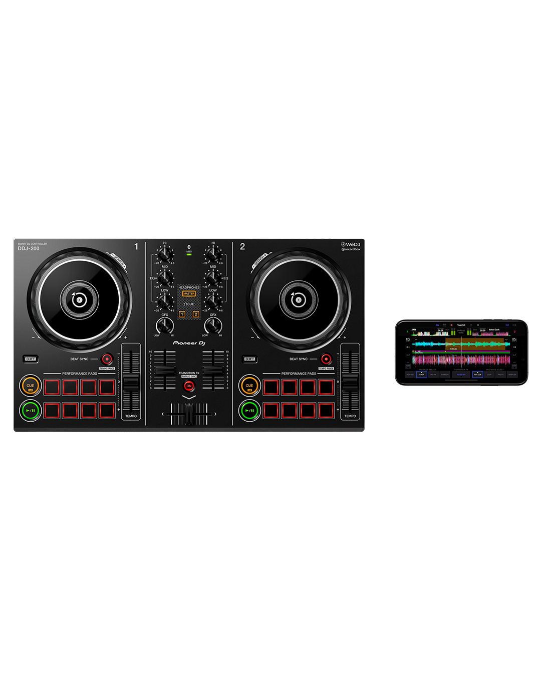 Controladora Pioneer DDJ 200 Smart Control - Mais Store