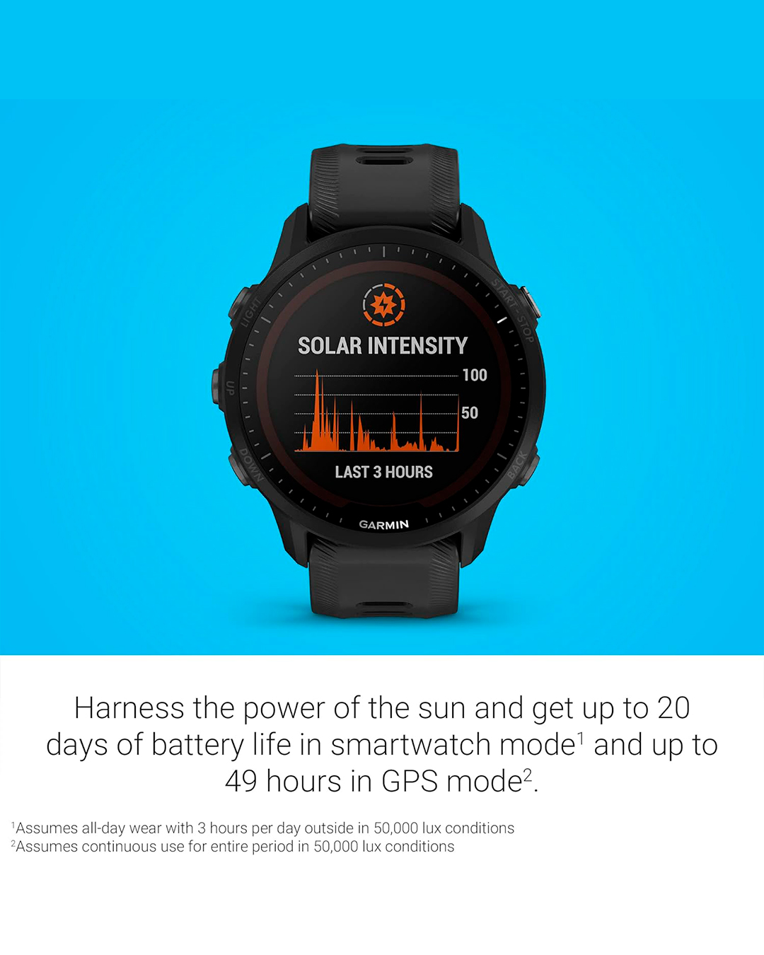 Relógio Garmin Forerunner 955 Solar - Black - 010-02638-00 - Mais