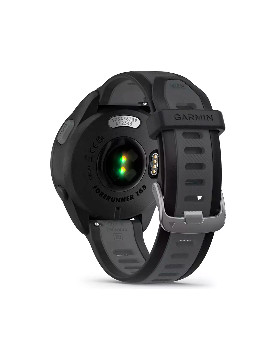 Relógio Garmin Forerunner 165 - Basic - Black/Slate Gray - 010