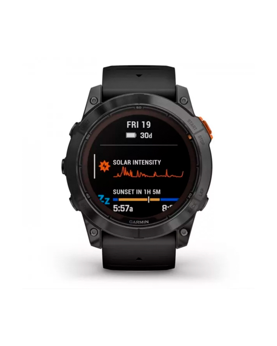 Relógio Garmin Fenix 7X Pro Solar - Slate Grey com Black Band