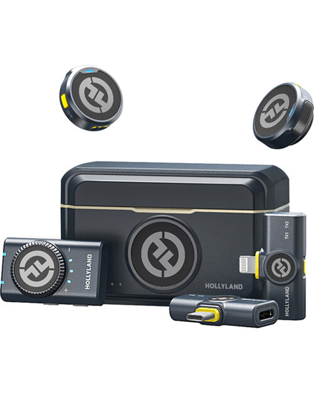 小*皇様 Hollyland Lark M2 Lighting Microfone Hollyland Lark M2 Lightning / Tipo C (Combo) - Mais Store