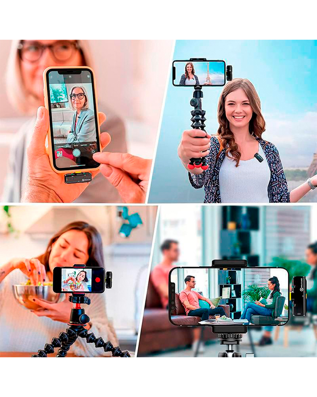 Microfone Hollyland Lark C1 Duo para Android (USB-C) - Mais Store