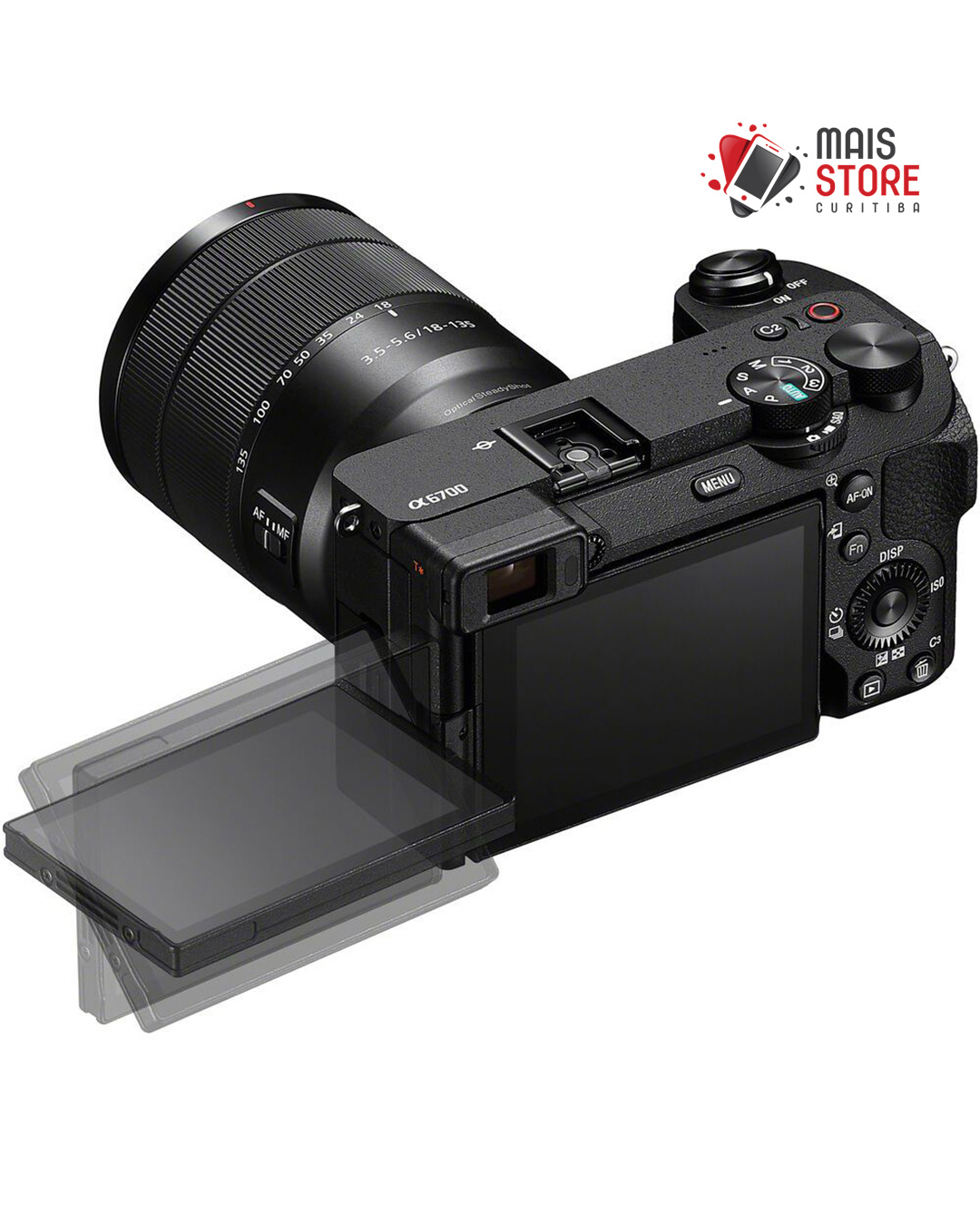 Câmera Sony A6700 (ILCE-6700M) KIT 18-135MM Black - Mais Store