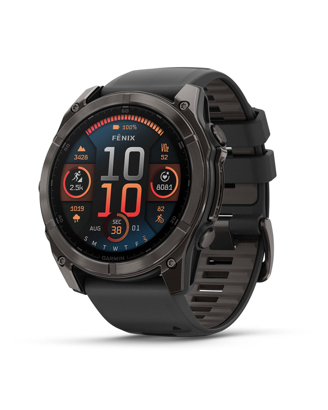 Relógio Garmin Fenix 8 51mm Amoled Sapphire (Carbon Gray Titanium