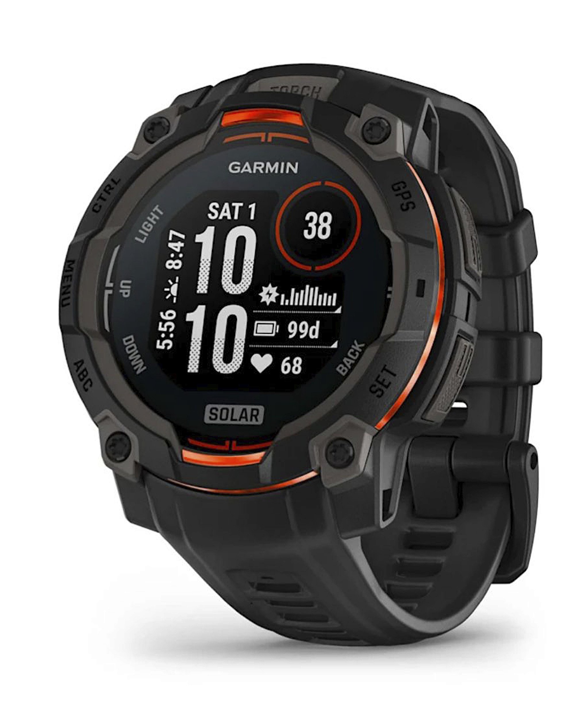 Relógio Garmin Instinct 3 45mm SOLAR - Preto 010-02934-00 - Mais Store