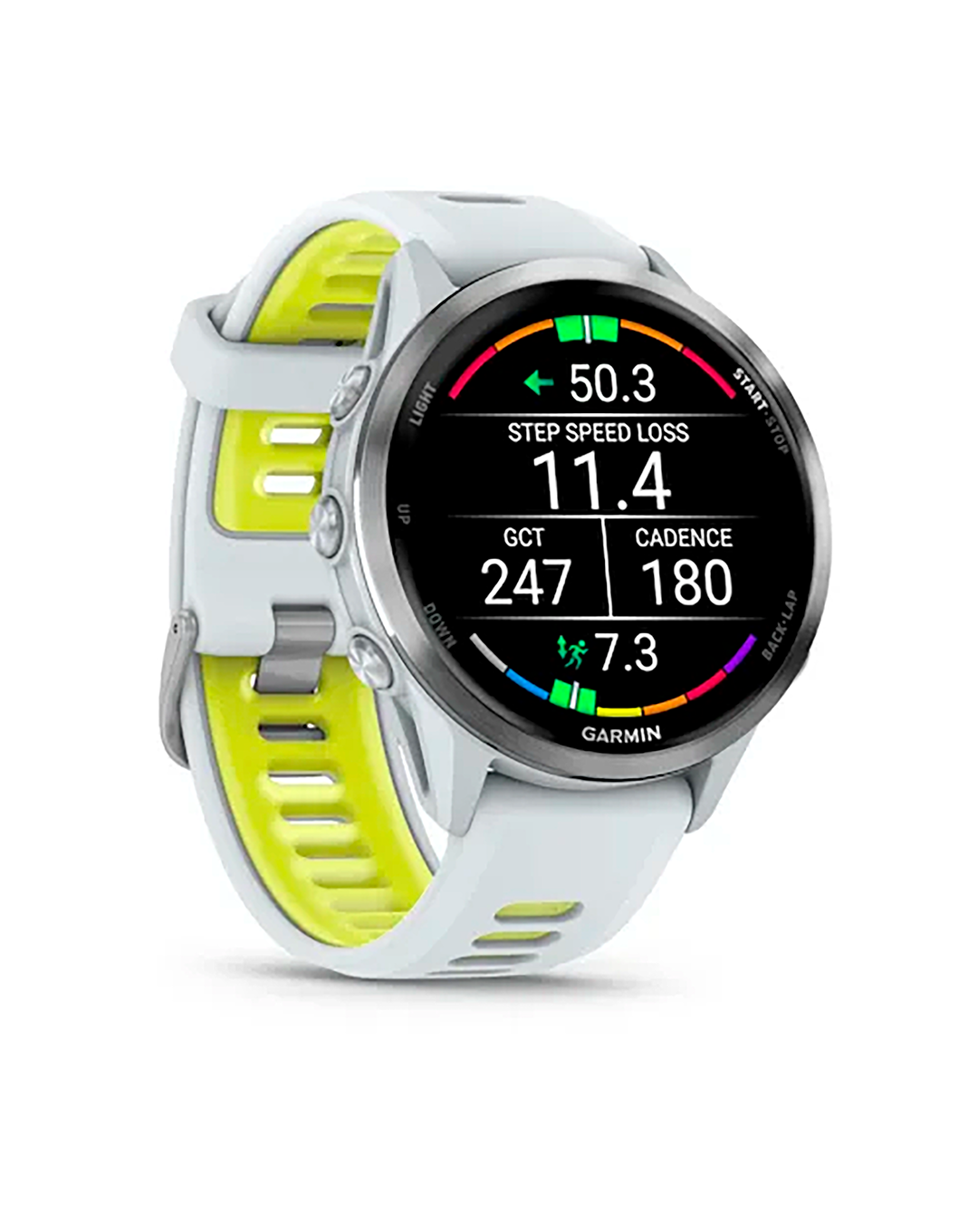 その他 GARMIN FORERUNNER 970 WHITE/Amp Yellow Relógio Garmin Forerunner 970 Titanium with Whitestone Case and