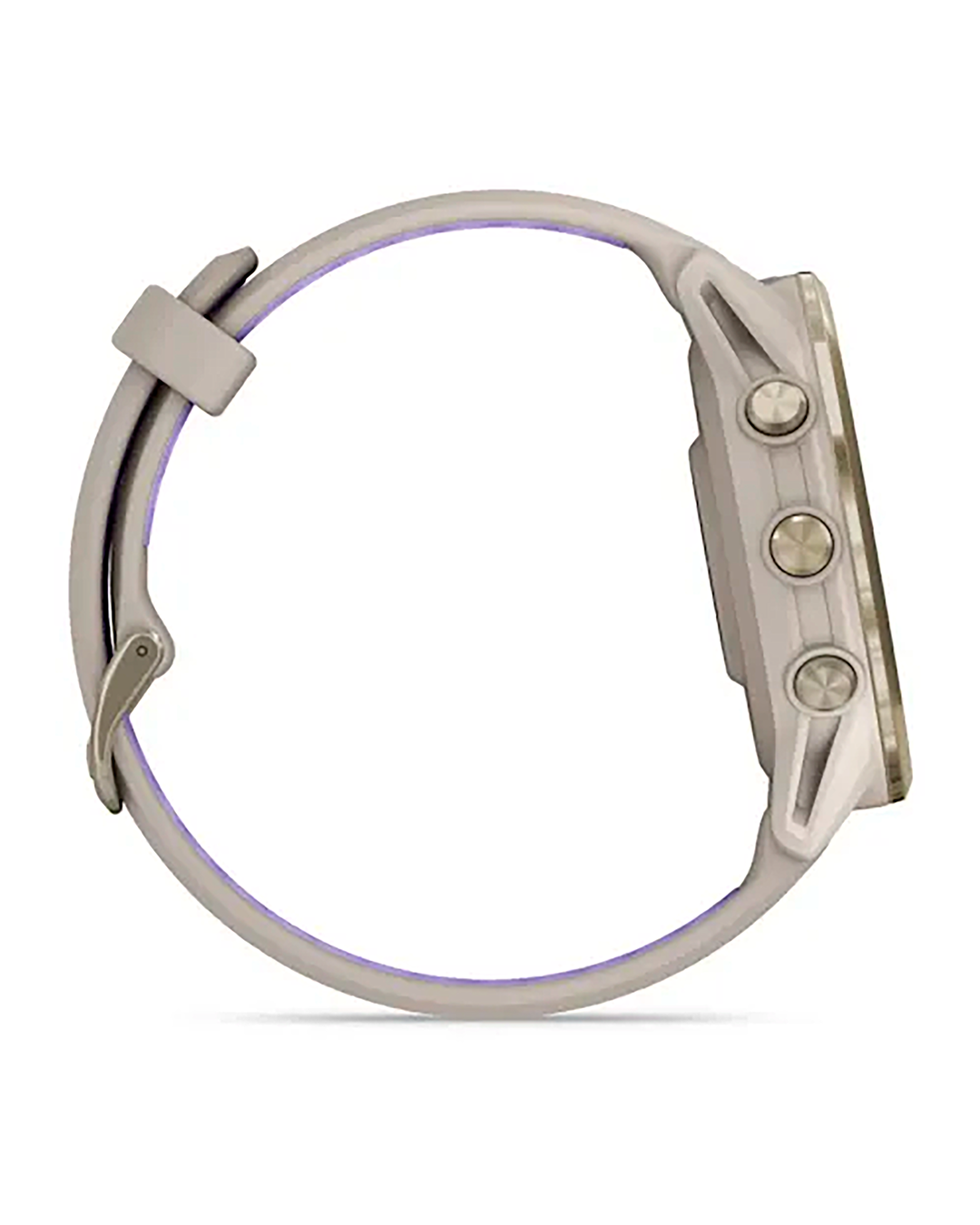 Relógio Garmin Forerunner 970 - Soft Gold Titanium with French