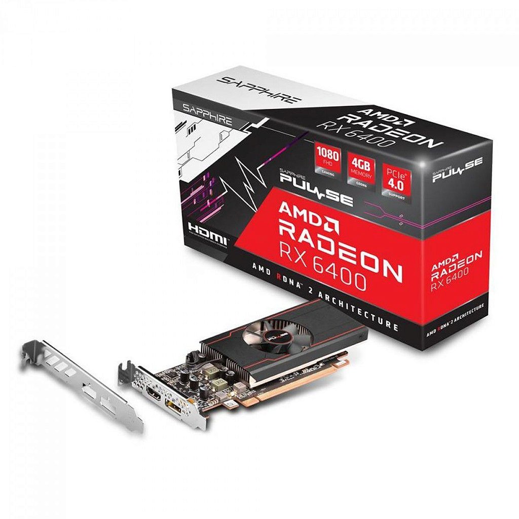 Placa de V deo Sapphire Pulse AMD Radeon RX 6400 4GB GDDR6 Los