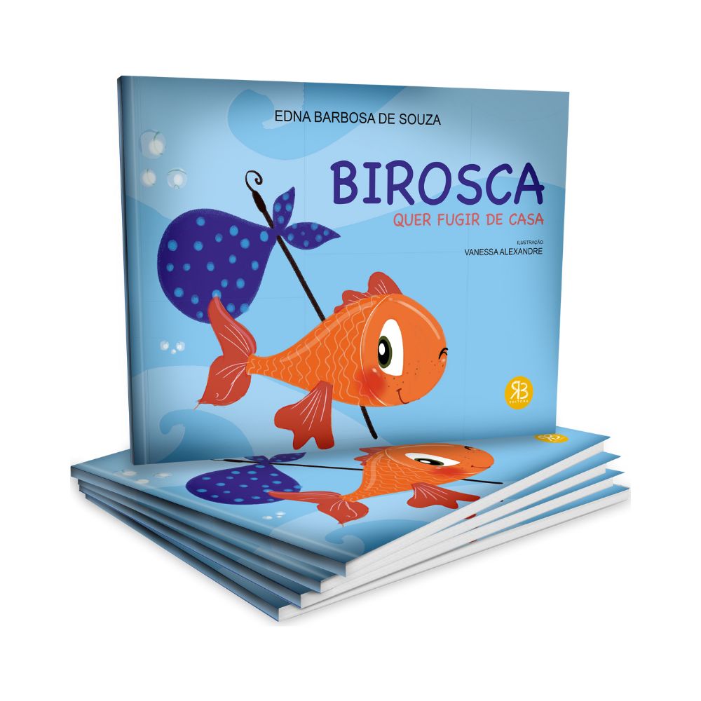 Livro Birosca quer fugir de casa + Mascote Birosca - R3 Editora