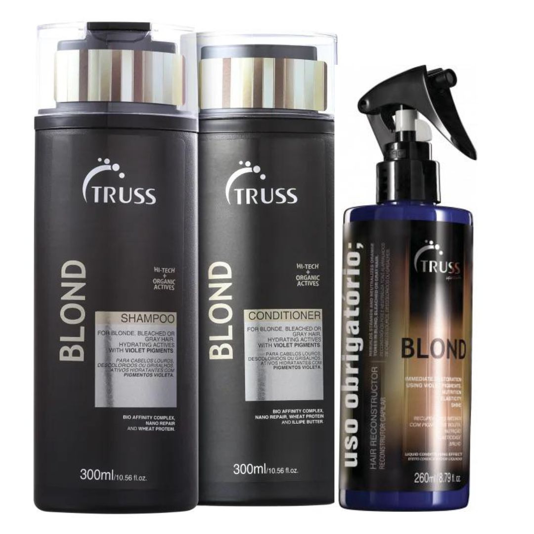 Uso Obrigatório Truss Blond 260ml + Shampoo + Condicionador - Classparasalao