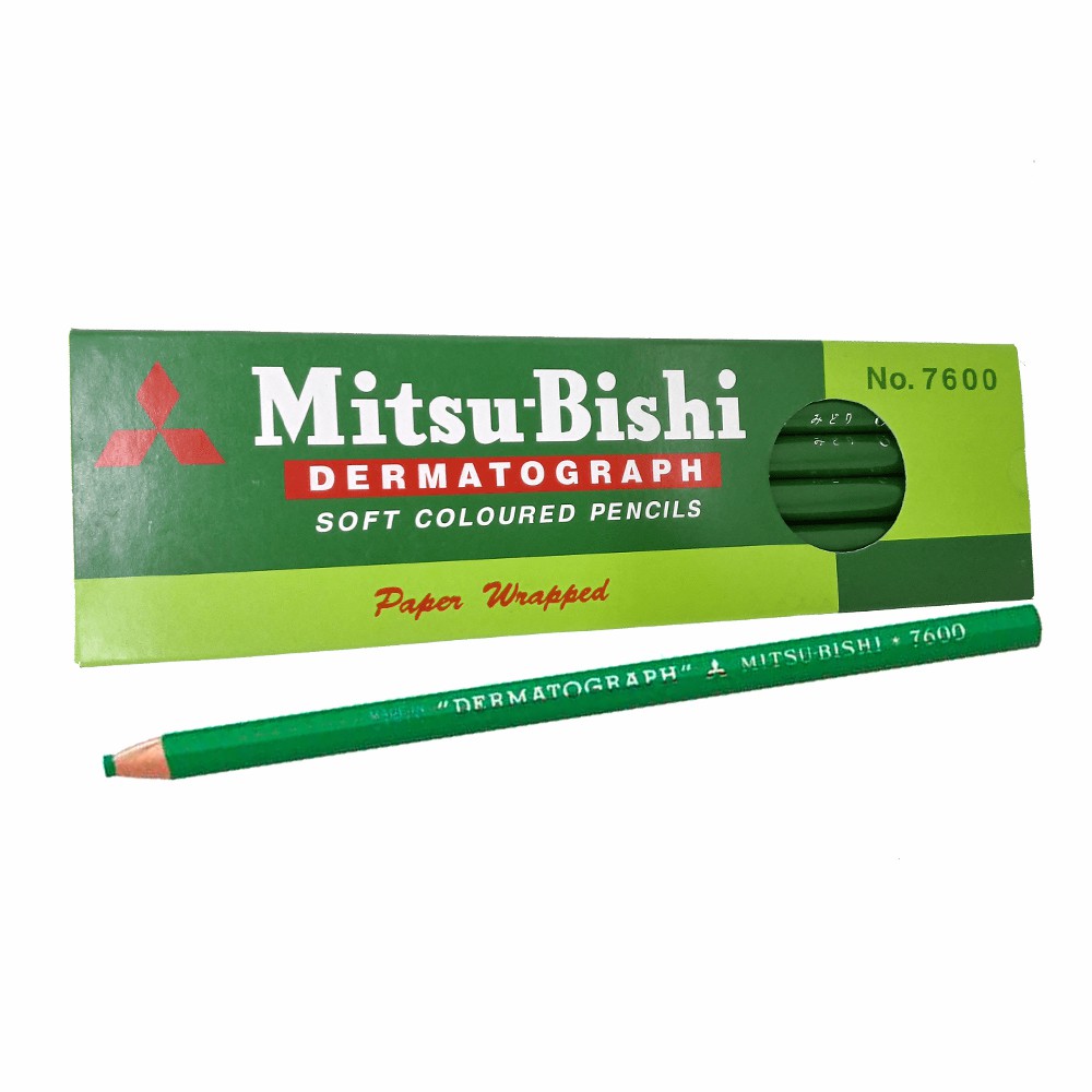 Lápis Dermatográfico Mitsubishi 7600 Verde CX C/ 12 un - Freedom ...