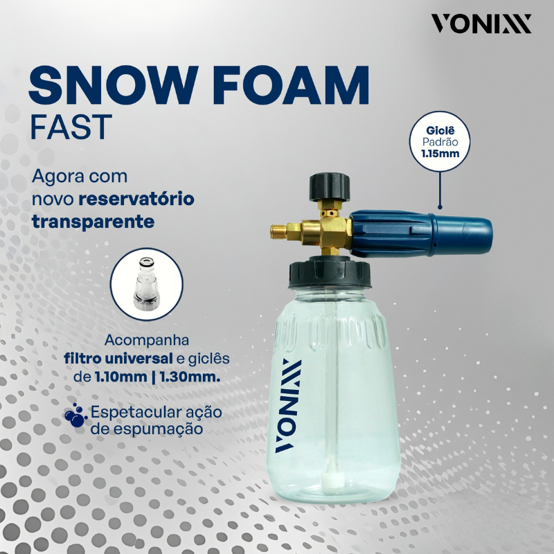 Snow Foam Fast Pet Transparente Vonixx - Cris Car Care - Produtos ...