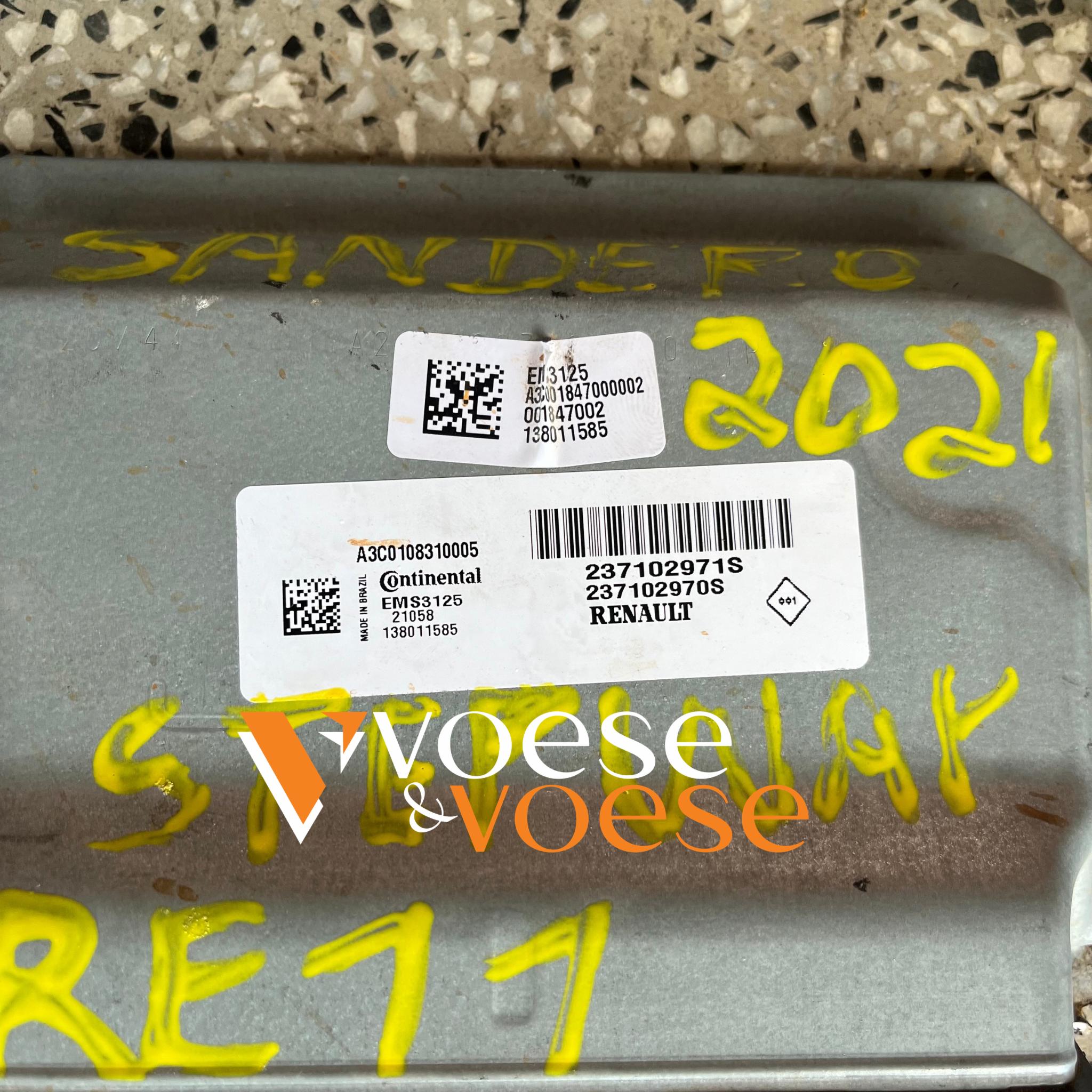 KIT CODE MÓDULO RENAULT SANDERO STEPWAY 1.6 16V 118V 2022 MANUAL