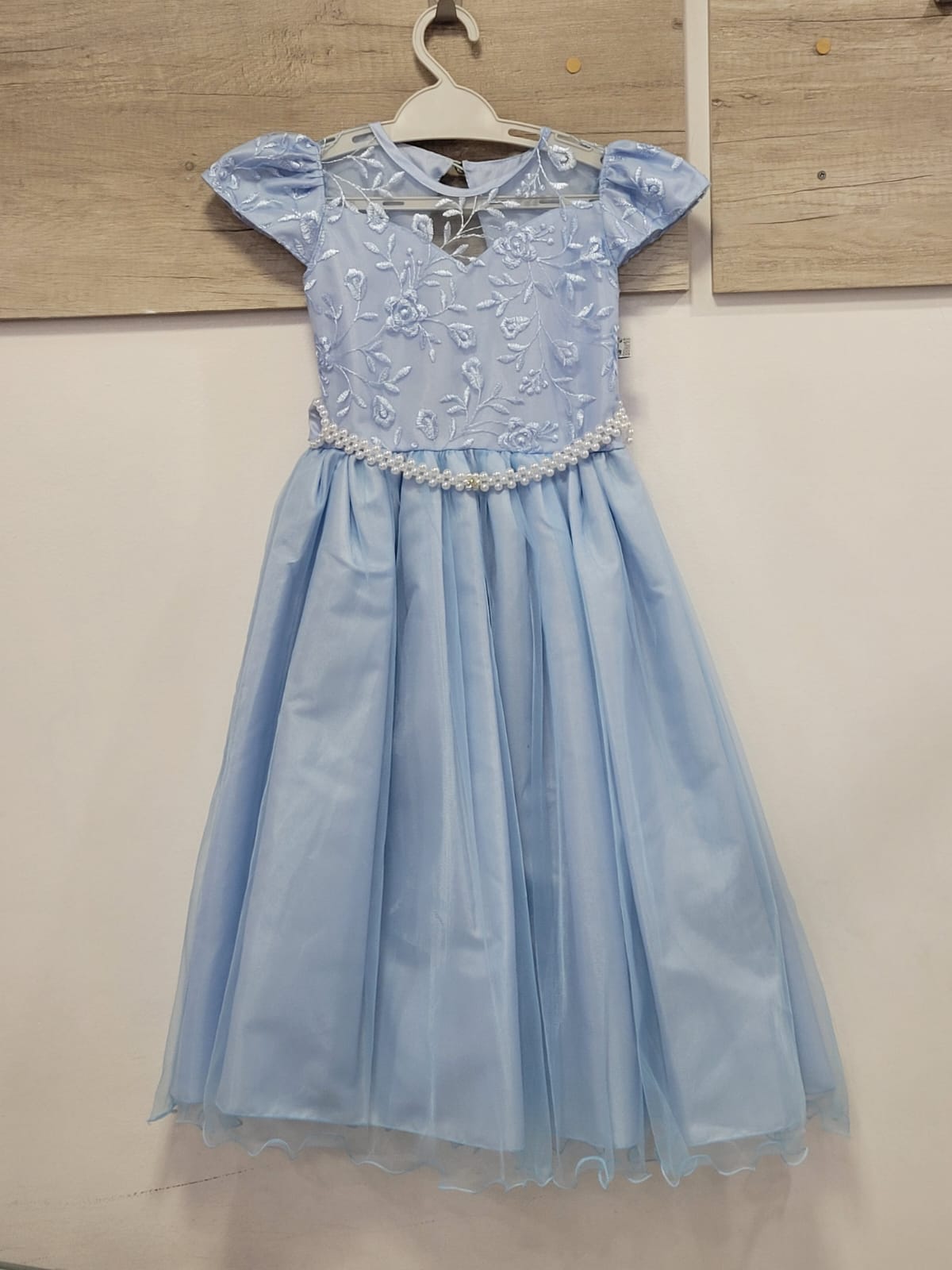 Vestido festa best sale infantil azul claro