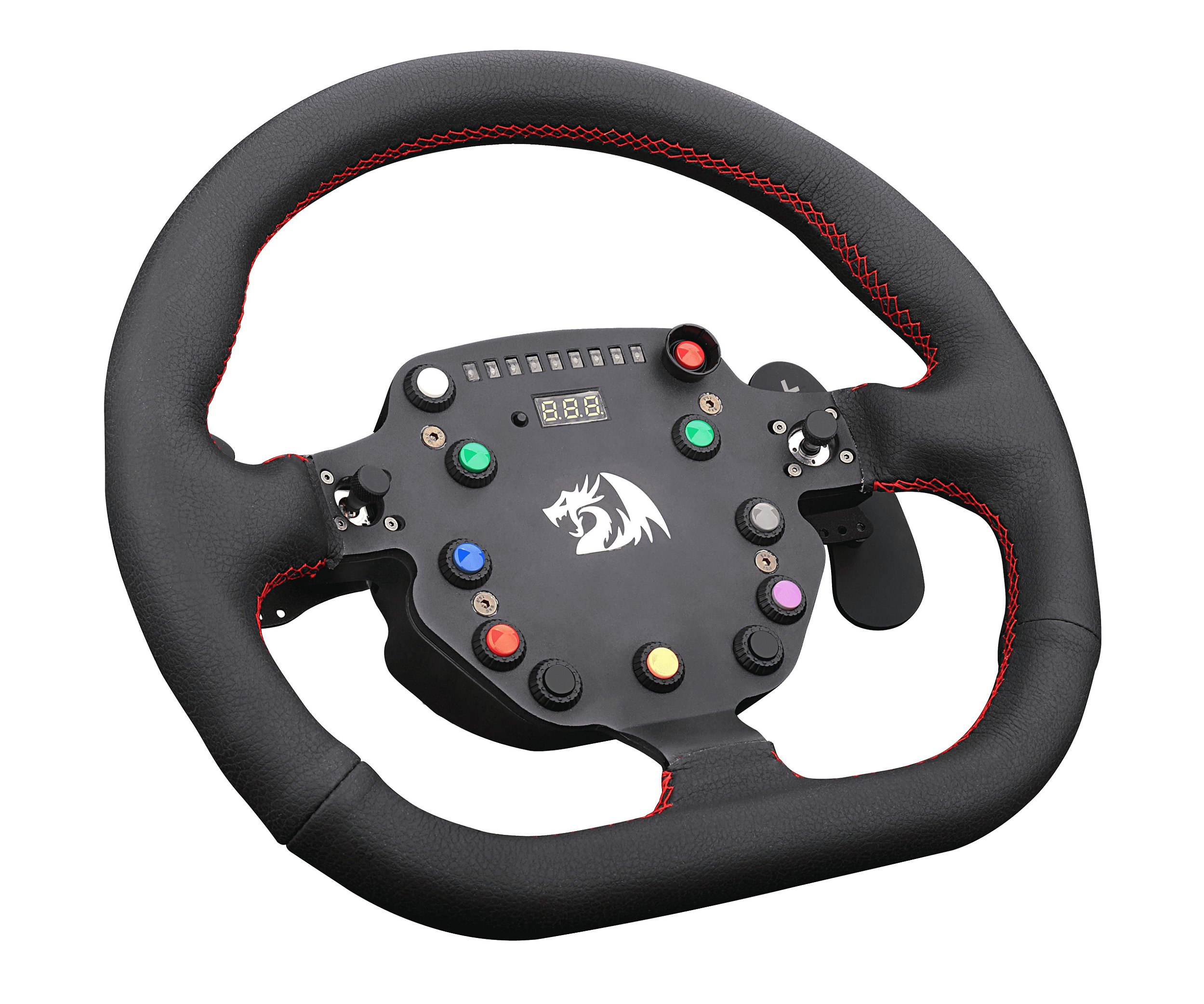 Redragon GT32 Racing Wheel and Pedals NA BRASIL GAME SHOW 2022 