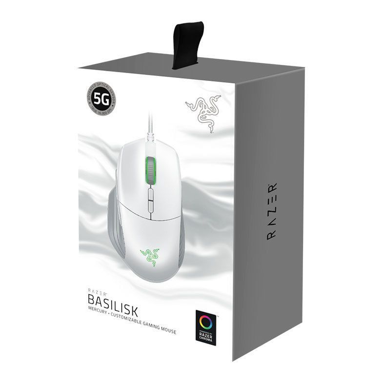 Mouse Razer Basilisk Mercury White Chroma 16000DPI | GK Infostore - GK ...