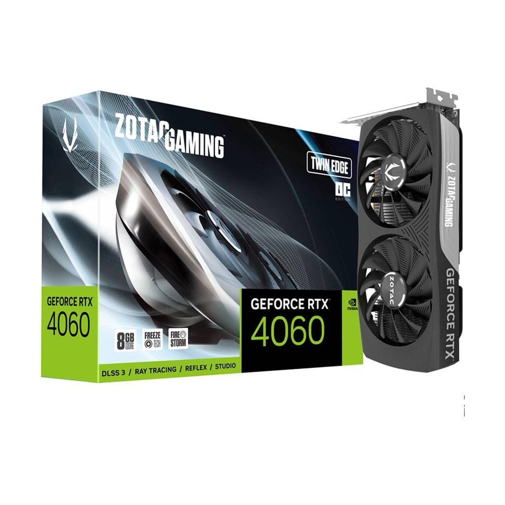 Placa de Video Zotac GeForce RTX 4060 Twin Edge OC 8GB GDDR6 Placa de Video Zotac GeForce RTX 4060 Twin Edge OC 8GB GDDR6