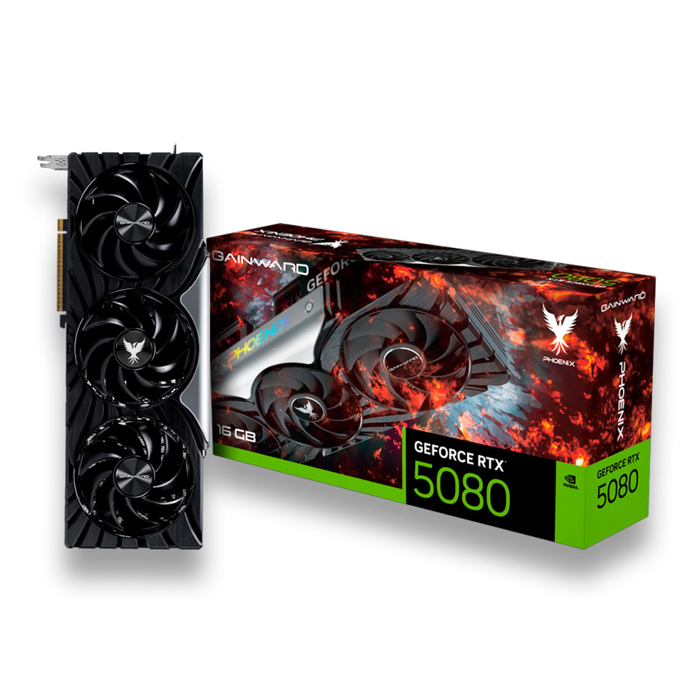 Placa de Video Gainward GeForce RTX 5080 Phoenix 16GB GDDR7 Placa de Video Gainward GeForce RTX 5080 Phoenix 16GB GDDR7