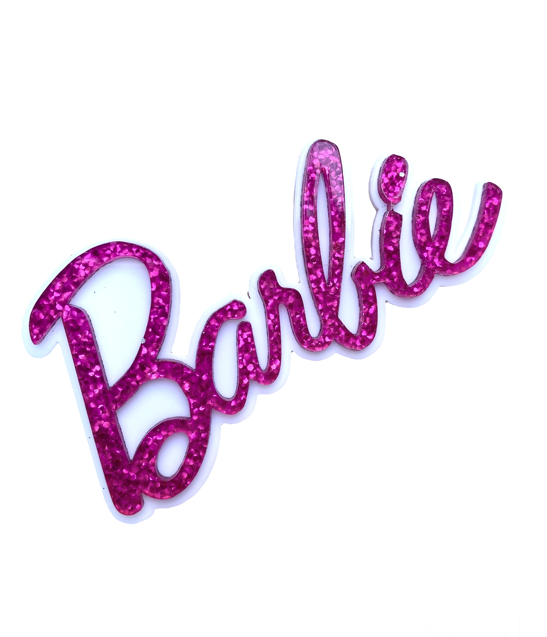 Estêncil para Bolo Barbie Logo